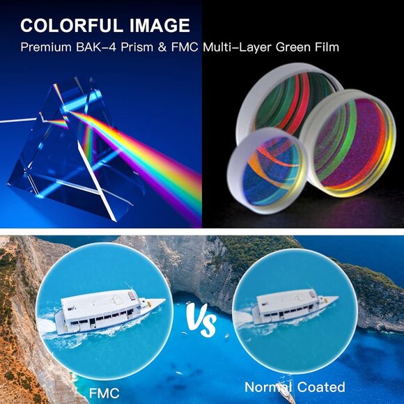 12X42 Monocular Telescope with Smartphone Holder Tripod High Power Prism Monocul - Picture 3 of 8